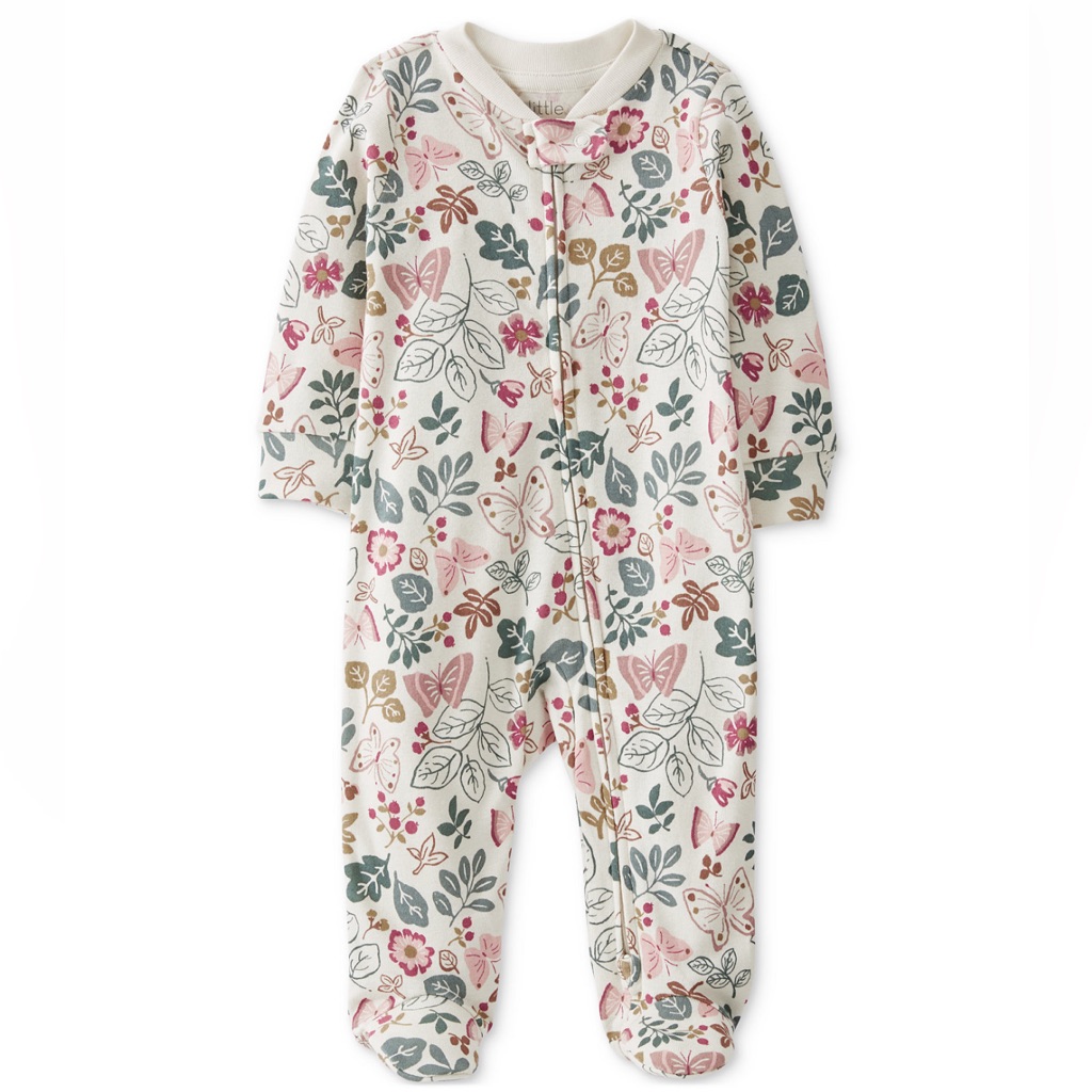 Carter's Floral Print Footie - Little Planet